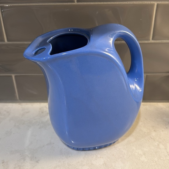 Hall China Co Blue Pitcher - Picture 3 of 7